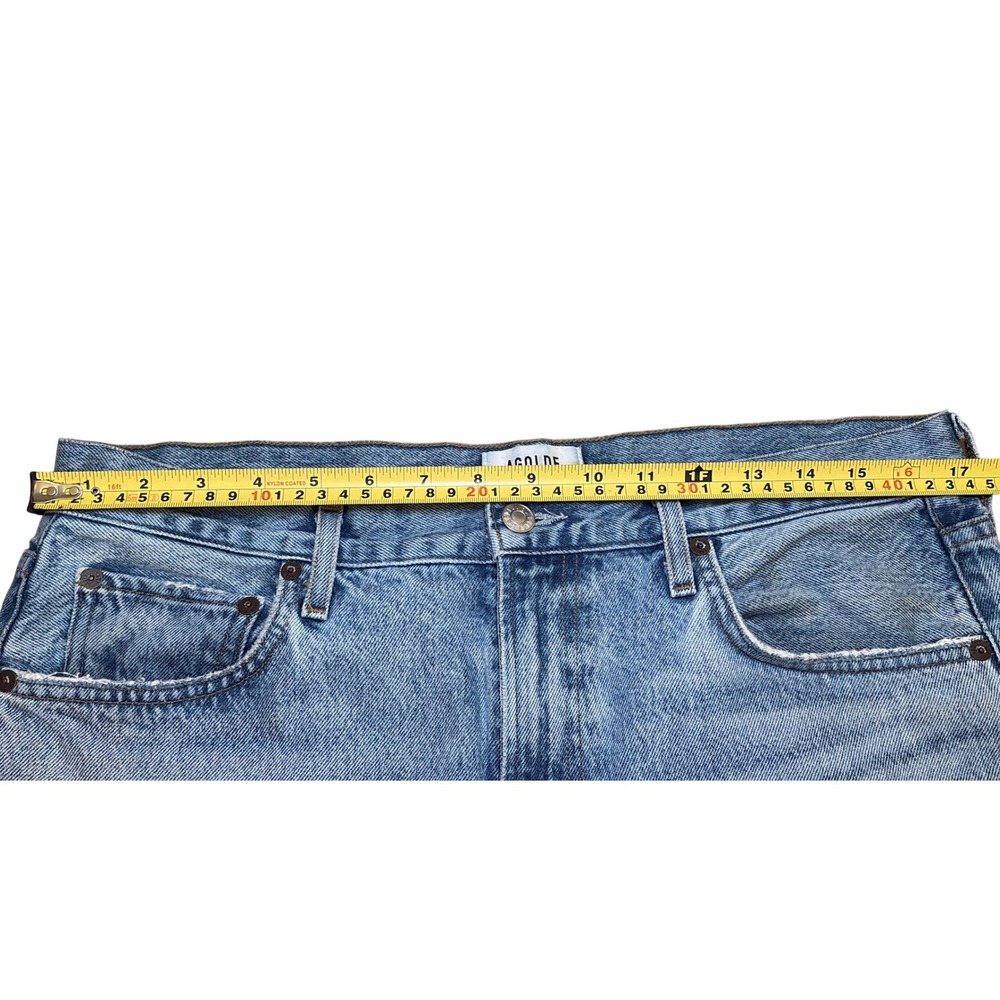 $188 AGOLDE Womens Jeans Size 31 Cherie High Rise Light Wash Distressed - Picture 8 of 11